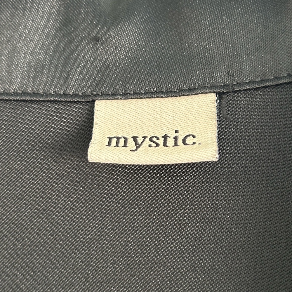 satin black button up - Picture 3 of 3